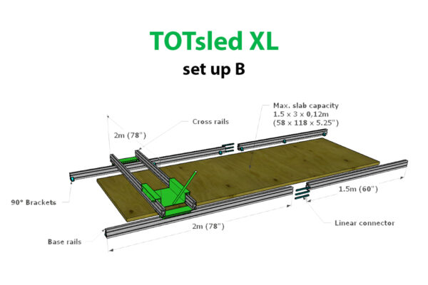 TOTsled XL router sled system