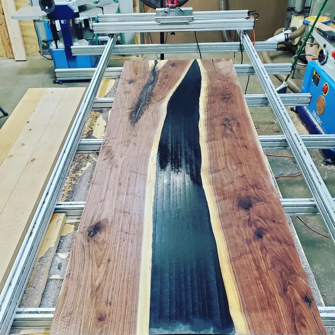 How to Flatten Wood Slabs with a Router Sled? TOTsled Dustless